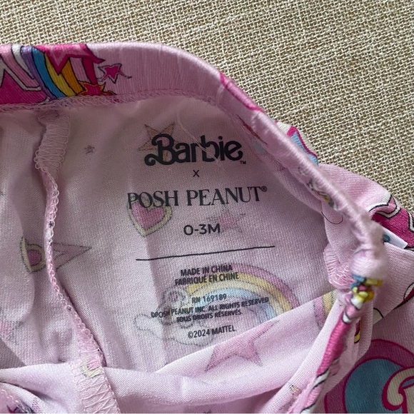 Posh Peanut x Barbie Pink Star Power Ruffle Bamboo Leggings - Picture 3 of 4